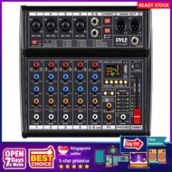 [sgstock] Pyle Professional Bluetooth DJ Audio Mixer - 6 - Channel DJ Controller Sound Mixer w/DSP 1