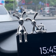 DIGIFOUNDER Car Interior Center Console Decoration Cartoon Rabbit Personality Ornament Decor for Roo