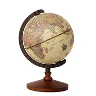 22Cm World Globe Earth Map In English Retro Wooden Base Terrestrial Globe Geography Education Decora
