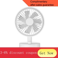 YQ8 4000mAh USB Rechargeable Table Fan Mini Summer Mute Silent Student Desktop Table Fan for Office Bedroom Cooler Campi