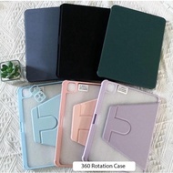 360 Degree Rotating Casing for iPad 11 Years Gen 2025 (A16) 11 Inch Case for iPad Transparent Acryli
