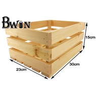 (Crate)Pine Wood Crate Decoration A019