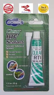 Bossil Clear RTV Sealant กาวซิลิโคนใช้ซ่อมไฟรถที่แตกร้าว ซ่อมตู้เลี้ยงปลาแก้ว และสามารถซ่อมวัสดุที่ท