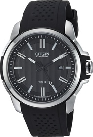 ‎Citizen Citizen Men's Eco-DRV AR 2.0 Stainless Steel Watch Black Strap, Black Dial