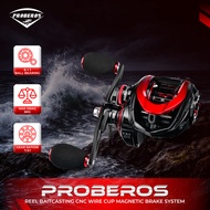 PROBEROS Reel BC CNC Wire Cup Gear Ratio 7.2:1 BB 3+1 Max Drag 8 KG Magnetic Brake System RP107 Bait