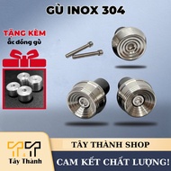 Gù inox sh gù inox 304 tặng kèm ắc nhôm đóng gù chất liệu inox 304 sáng bóng lắp đặt dễ dàng bền bỉ