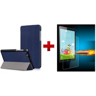 Huawei Mediapad T3 7.0 BG2-U01 Tablet PU Case Cover + Tempered Glass SP
