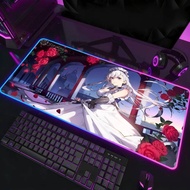 Azur Lane Belfast Mouse Pad RGB LED Non-slip Desk Mat Rubber Gaming Accessories Large XXL Computer O