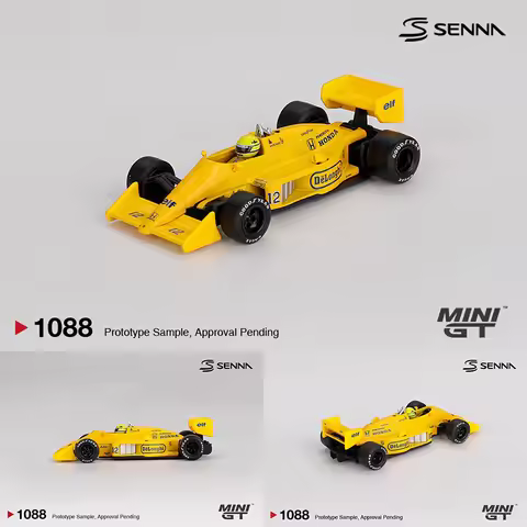 PreSale MINIGT 1088 1:64 Lotus 99T #12 Ayrton Senna 1987 Monaco Grand Prix Winner Diecast Car Model 