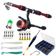 joran set pancing fishing free lure random