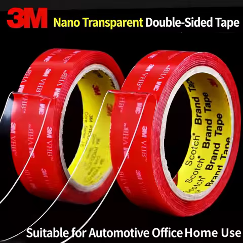3M Transparent Nano Double Sided Tape VHB4910 High Viscosity Waterproof Tape Strong No Trace Car Orn