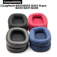 1 Pair Ear Pad for Logitech G433 G233 G-PRO G533 G230 G231 G331 Headphone Earpads Cushion Sponge Hea