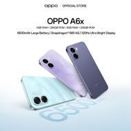 OPPO A6x Smartphone | 4GB/6GB + 128GB/256GB | Snapdragon® 685 4G | 6500mAh | 120Hz Display | RAM Exp