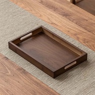 Cafeteria Tray Restaurant Breakfast Tray Rectangular Household Storage Tray with Handle Double-Ear A