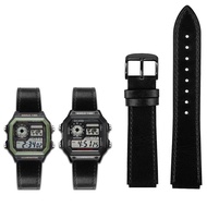 18mm Watch Strap for Casio G-SHOCK AE-1200WH/1300/1000/A159 Wome Men Modified Retro Genuine Cowhide 