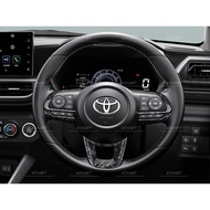 Vemart perodua ativa forged carbon steering trim garnish