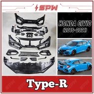 Honda Civic FC Type R Bodykit Front Bumper Rear Bumper Body Kit TypeR Front Lip Side Skirt Exhaust Pipe 10th Gen Civic