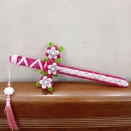 Combo of 3 velvet zinc flower swords with handle