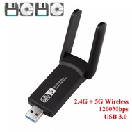 New USB 3.0 1200Mbps WiFi ADAPTER Dual Band 5GHz 2.4 GHz 802.11AC RTL8812BU Antenna Dongle Network C