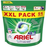 Ariel All in1 Laundry Capsule Beads Pods, Original/ Colour, 13/51 washes [Made in UK]