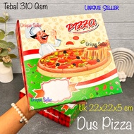 [Isi10] Dus Pizza Motif Uk 22x22x5 cm Dus Kotak Box Pizza 22x22 cm Tinggi 5 cm