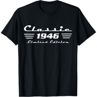 Men's cotton T-shirt Classic 80 Birthday Decorations Men 80yr 1946 80th Birthday T-Shirt
