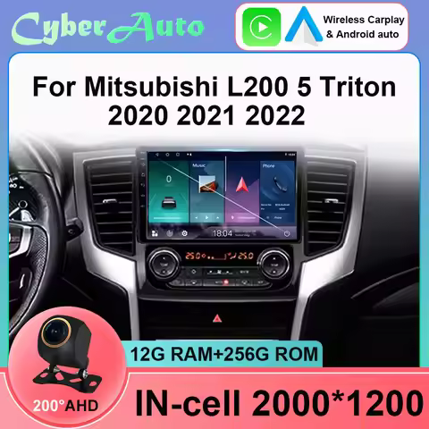 9 Inch Android 15 Car Stereo For Mitsubishi L200 5 Triton 2020 2021 2022 Auto Radio Multimedia Playe