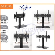 TV Table Stand/TV Base/Table Top Stand/Tempered Glass Universal TV Stand-Table Top TV Stand for 26-3