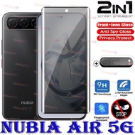Nubia Air kính cường lực chống nhìn trộm 2 trong 1 5g + bảo vệ ống kính máy ảnh cho ZTE Nubia không
