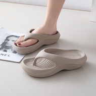 selipar perempuan 【selipar wanita tinggi tebal】 selipar tinggi perempuan Cross-Border Flip Flops - E