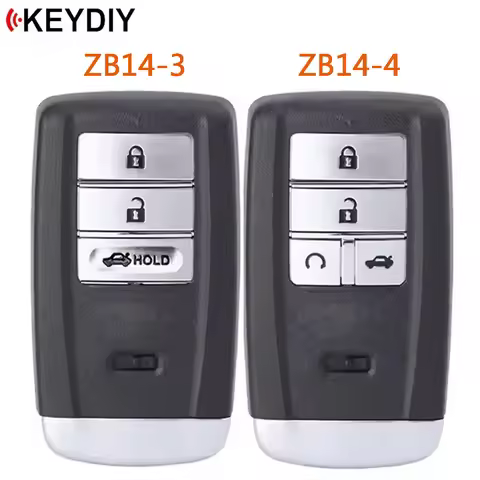 KEYDIY ZB14-3 ZB14-4 Universal Smart Remote Key KD ZB Series for Honda for Acura Style for KD-X2 KD9