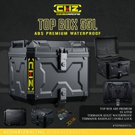 55/ 45 Liter Thick ABS Motorcycle Box | Luggage WaterproofTouring + Double Lock
