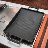 Shaji Cast Iron Grill Pan Outdoor Camping Barbecue Pan One Unit IGT Teppanyaki Pan Storm Stove gs450