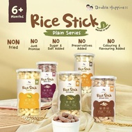 Double Happiness Baby Food 6 Months Snack Natural Rice Stick Calrose Corn Black Rice Brown Rice Mult