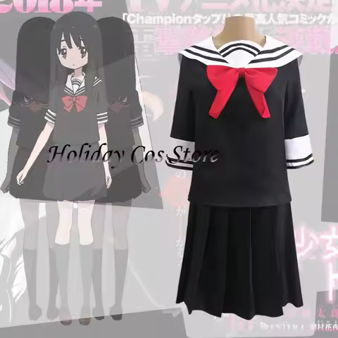 Anime Magical Girl Site Asagiri Aya Cosplay Costume Wig School Uniform Sailor Suit JK Skirts Bowtie 