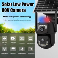 AOV kamera 4G interkom jauh definisi tinggi 6 juta piksel, pemantau berkuasa solar kalis air untuk r