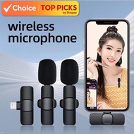 K9 2.4GHz Wireless Lavalier Mic | Mikrofon Lavalier Wayarles | Transmitter & Receiver | Live Video &