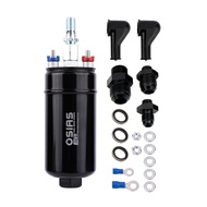 380LPH Inline External Fuel Pump 10AN Inlet + 8AN Outlet 044  OSIAS 380LH  Fuel Pump Bosch 044 style