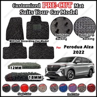 For Perodua Alza 2022 NEW PRE CUT Coil Mat Full Set Mat Custom Fit Floor Mat Car Carpet Karpet Keret