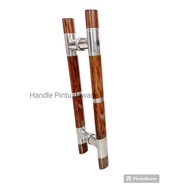 Handle pintu rumah modern mewah baut tembus motif marmer 45cm gagang pintu handle pintu kaca handle 