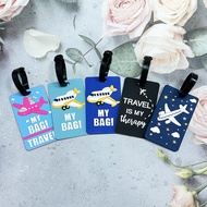 新款创意卡通飞机PVC软胶行李牌 飞机场登机吊牌Luggage Tag, Travel Accessories, School Bag Name Tag, Backpack Name Tag YKVL