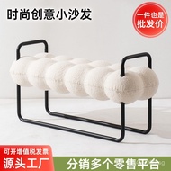 Internet Celebrity Long Sofa Chair Nail Stool Waiting Chair Mall Nail Salon Style Long Iron Art Crea
