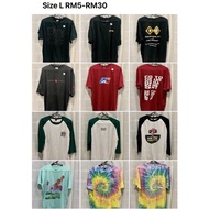 Tie Dye, Printed & 3Q T-Shirt (Preloved)