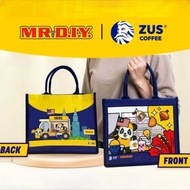 [ LIMITED ] ZUS MRDIY Canva Bag / Merchandise Bag / Canva Jute bag -MR.DIY ZUS BAG