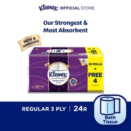 Kleenex Bath Tissue Clean Care Regular - 3 Ply (200's x 20 + 4R)