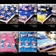 SINGLE FITTED CARTOON BEDSHEET / DOREMON