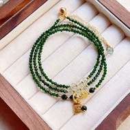 14k Gold Green Sand Gold Sand Blue Bracelet