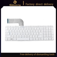 Siakoocty New Keyboard for HP Pavilion 15-P 17-F WHITE US Without FRAME Without Foil Win8