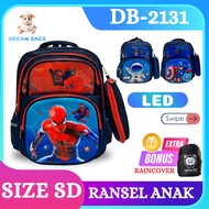 Dream Bags - DB-2131 3D LED Embossed Boys' School Backpack
