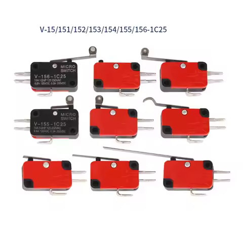 5pcs Microswitch Stroke Limit Switch V-151-1C25 V-152-1C25 V-153-1C25 V-154-1C25 V-155-1C25 V-156-1C